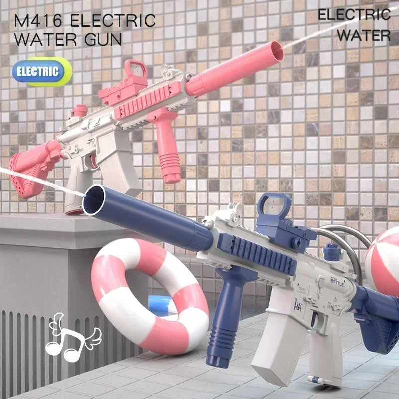 M416 Automatic Water Absorbing Toy Water Gun Outdoor Toy Water Gun Suitable for Adults and Children