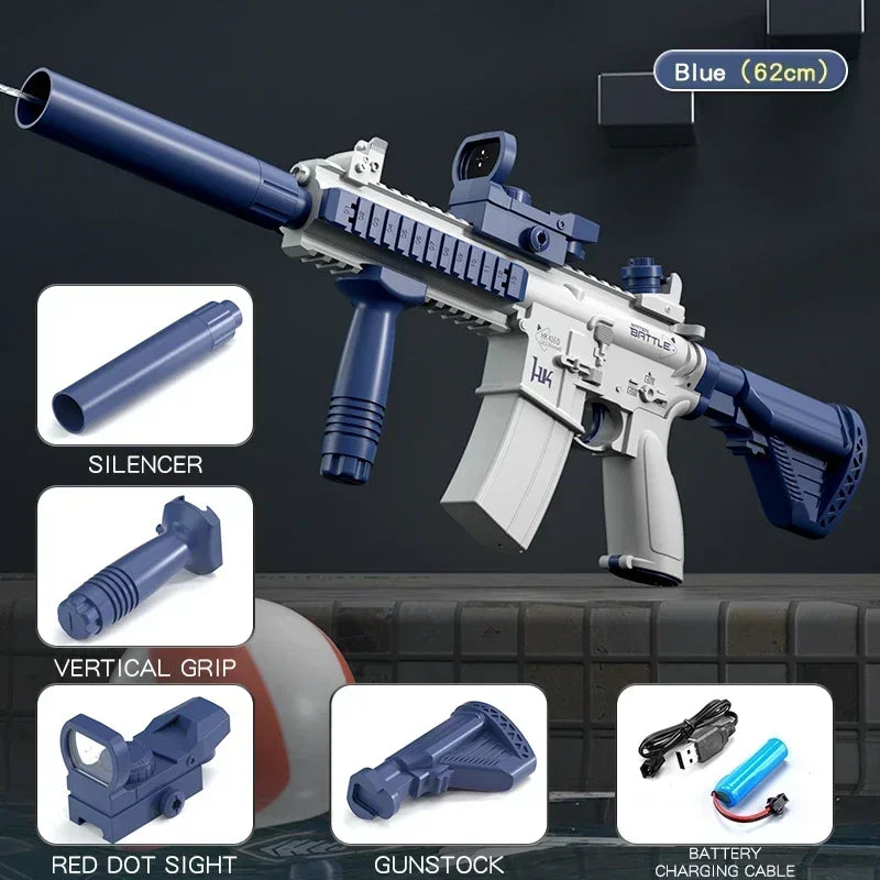 M416 Automatic Water Absorbing Toy Water Gun Outdoor Toy Water Gun Suitable for Adults and Children
