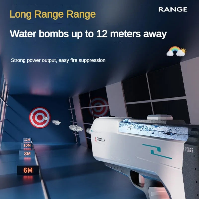 Automatically Absorb Water High Pressure Electric Water Gun Toys for Kids Summer Outdoor Pool Fight Games Children Watergun Gift